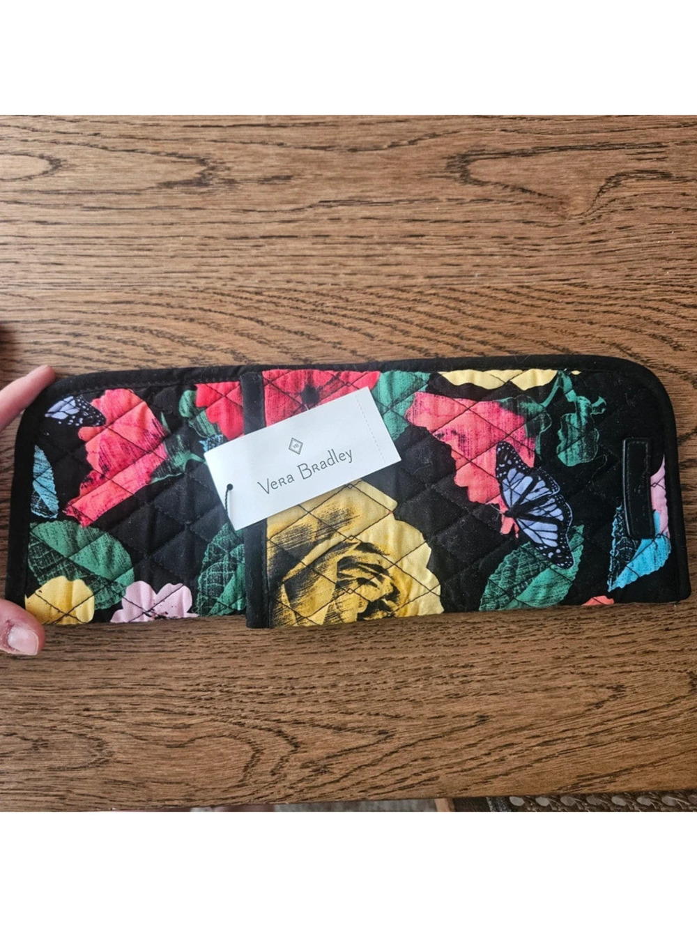 Vera Bradley Havana Rose Curling Flat Iron Cover 15687 Floral Butterfly Retired